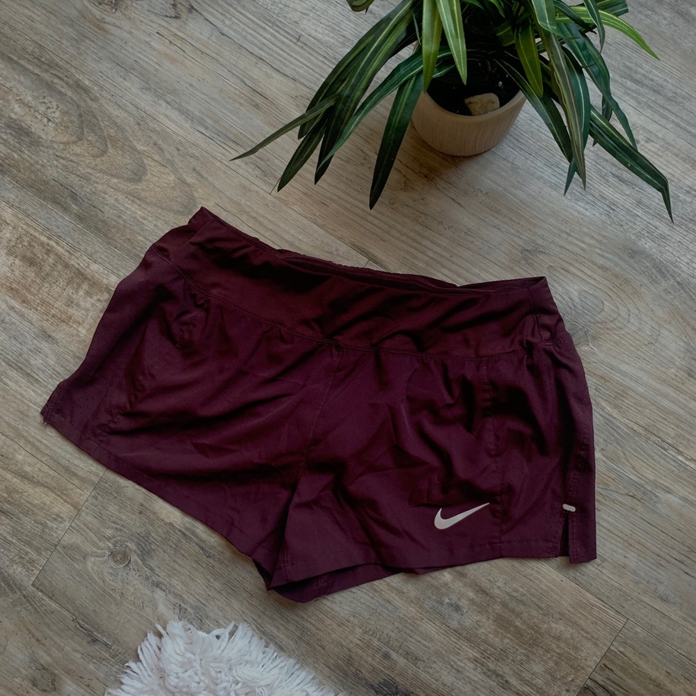 Nike Maroon Running Shorts